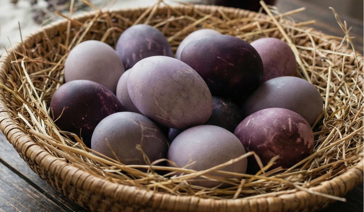 kā krāsot olas vīnā